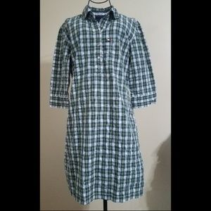 🔥Tommy Jeans Tommy Girl Green Plaid Dress